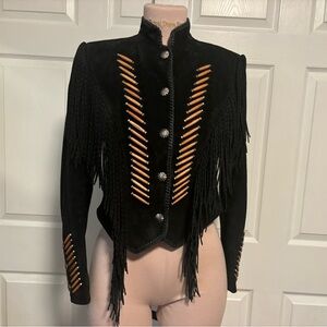 Cripple Creek Suede Western Fringe Jacket